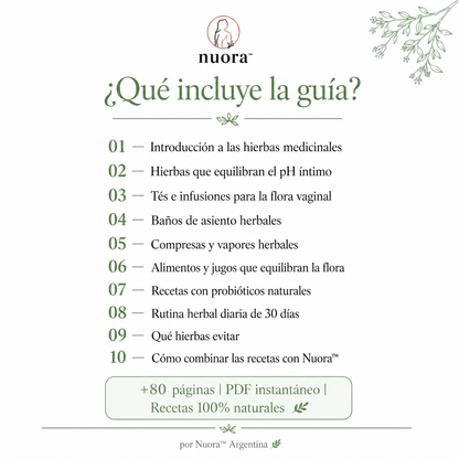 Nuora | Ebook Recetas Herbales para el Bienestar Íntimo Femenino