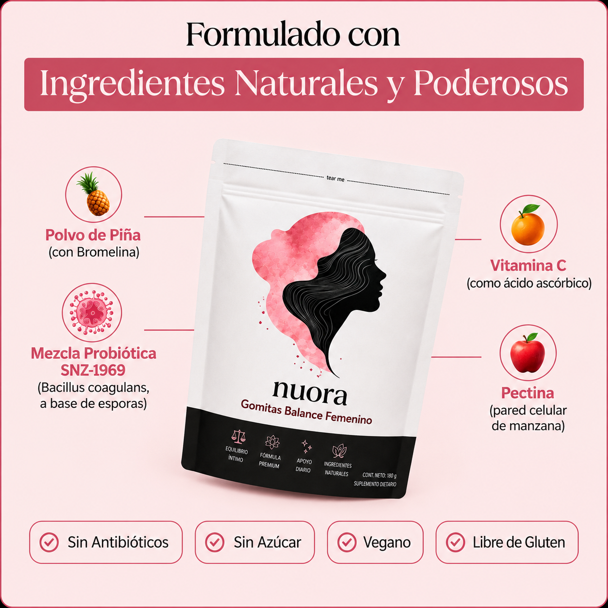 Nuora™ | Elimina el mal olor íntimo y equilibra el pH