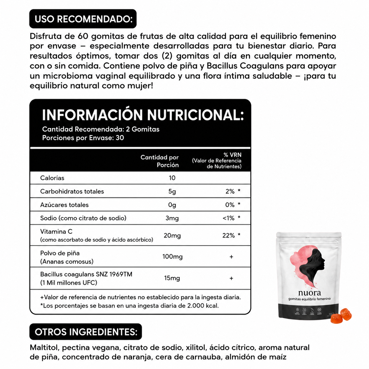 Nuora™ | Gomitas Balance Femenino
