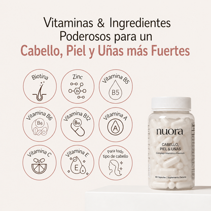 Nuora™ | Cabello, Piel & Uñas